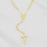 Rosary Miraculous Virgin 10.3g / 24 in / 4mm Yellow Gold 18K