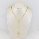 Rosary Miraculous Virgin 10.3g / 24 in / 4mm Yellow Gold 18K