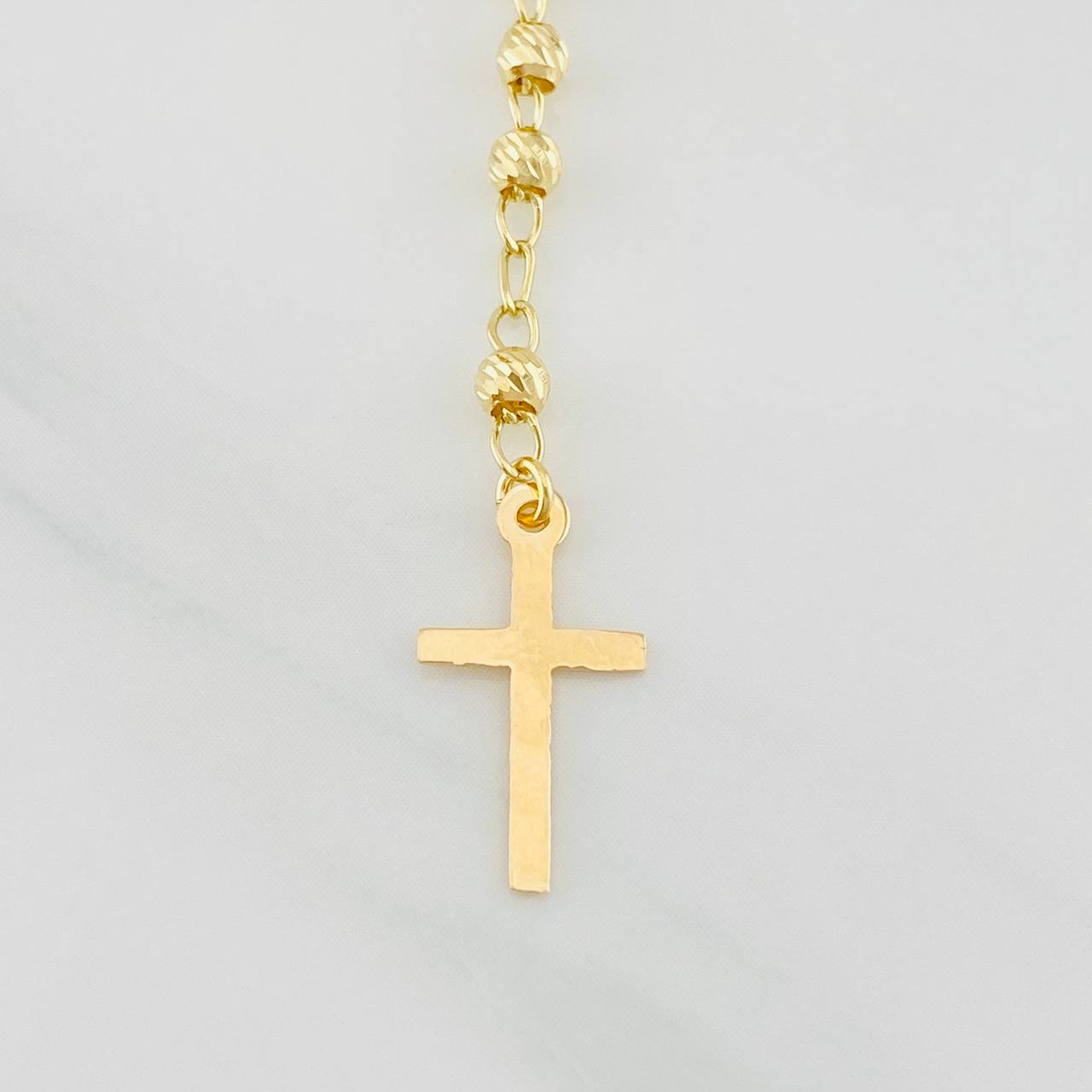 Miraculous Virgin Rosary 5.85g / 22 in / 3mm Yellow Gold 18K