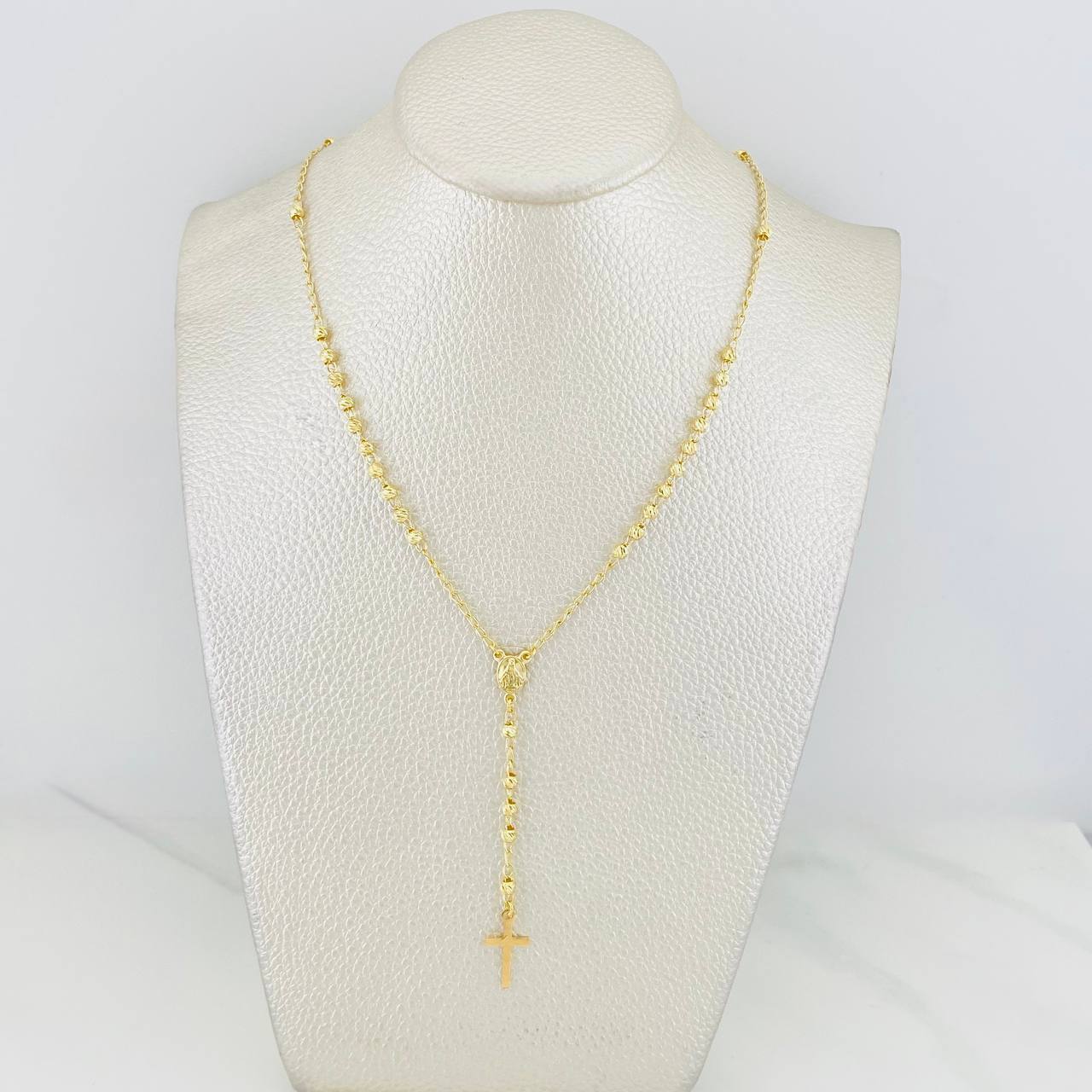 Miraculous Virgin Rosary 5.85g / 22 in / 3mm Yellow Gold 18K