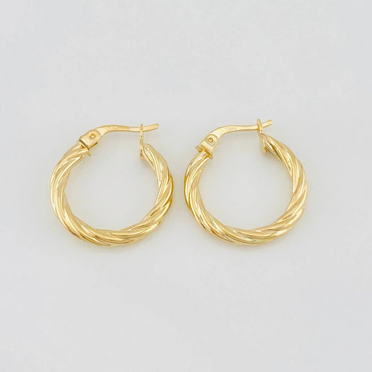 Candongas Mary 1.7g / 3/4 in Oro Amarillo 18K