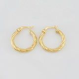 Candongas Mary 1.7g / 3/4 in Oro Amarillo 18K