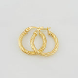 Candongas Mary 1.7g / 3/4 in Oro Amarillo 18K