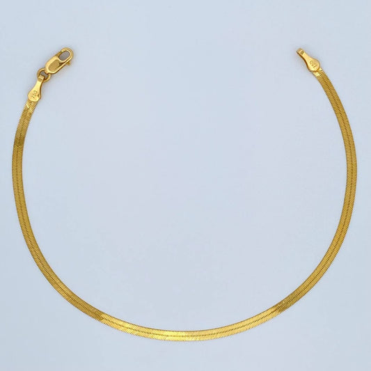 Pulso Espejo 2.3gr / 7 1/2 in / 2.28mm Oro Amarillo +3 18K %