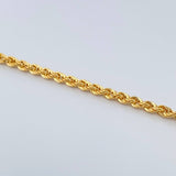 Rope Bracelet 2.1gr / 7 1/2 in / 2.59mm 18K Yellow Gold +3 %