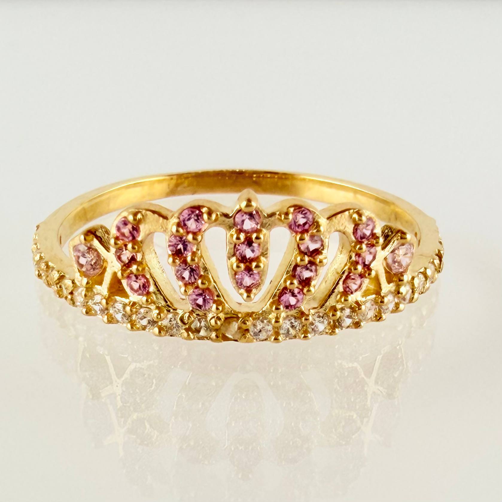 Anillo Corona 1.65gr / T7 / Oro Amarillo 18K