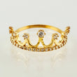 Anillo Corona Reina 1.65gr / T7 / Oro Amarillo 18K