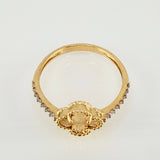 Anillo Trebol 2.1gr / T7 1/4 / Oro Amarillo Nac.Esp. 18K