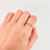 Anillo Corona Corazon 2gr / T7 / Oro Amarillo 18K