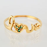 Anillo Love Corazon 1.35gr / T7 1/4 / Oro Amarillo 18K