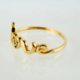 Anillo Love Corazon 1.35gr / T7 1/4 / Oro Amarillo 18K