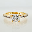 Anillo Solitario 2.6gr / T7 / Oro Amarillo 18K