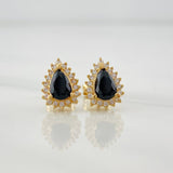 Stud Earrings Halo Drop 2.05g / in / 7.61mm Yellow Gold 18K