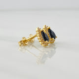 Stud Earrings Halo Drop 2.05g / in / 7.61mm Yellow Gold 18K