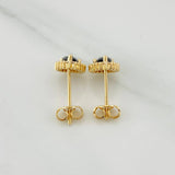 Stud Earrings Halo Drop 2.05g / in / 7.61mm Yellow Gold 18K