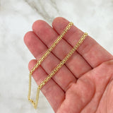 Cadena China 5.4gr / 60cm / 3mm Oro Amarillo +0 18K