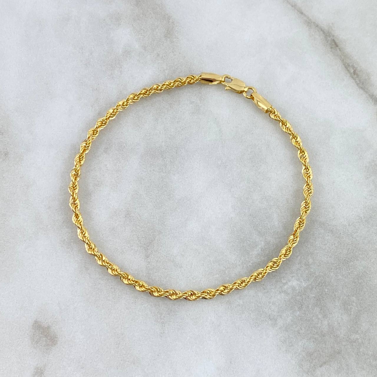 Pulso Lazo 2.45gr / 21cm / 2.8mm Oro Amarillo +3 18K