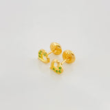 Topos Silueta Corazón 0.8 g / in / 5.9 mm Oro Amarillo 18K