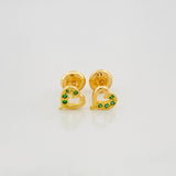 Topos Silueta Corazón 0.8 g / in / 5.9 mm Oro Amarillo 18K