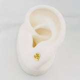 Topos Silueta Corazón 0.8 g / in / 5.9 mm Oro Amarillo 18K