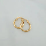 Candongas Kari 0.85 g / 1/2 in Oro Amarillo 18K