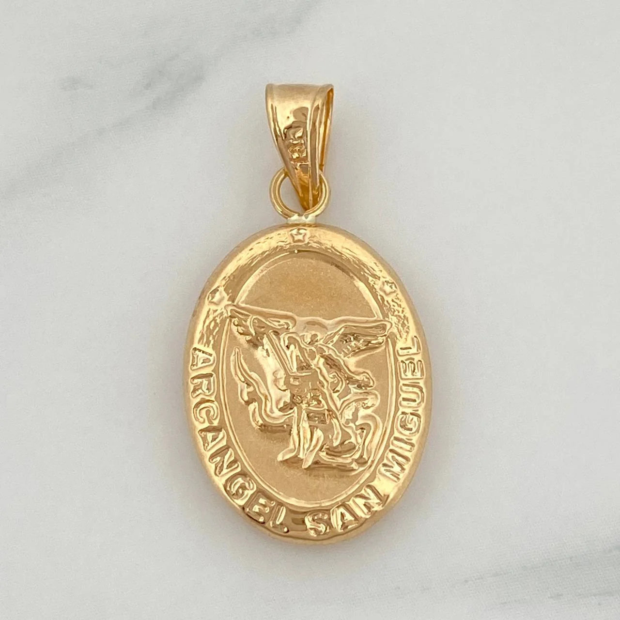 Dije San Miguel Arcangel 1.15g / 1 in Oro Amarillo 18K