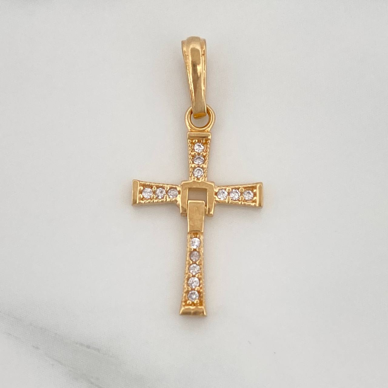 Dije Cruz Articulada 1gr / 1 in / Oro Amarillo 18K %