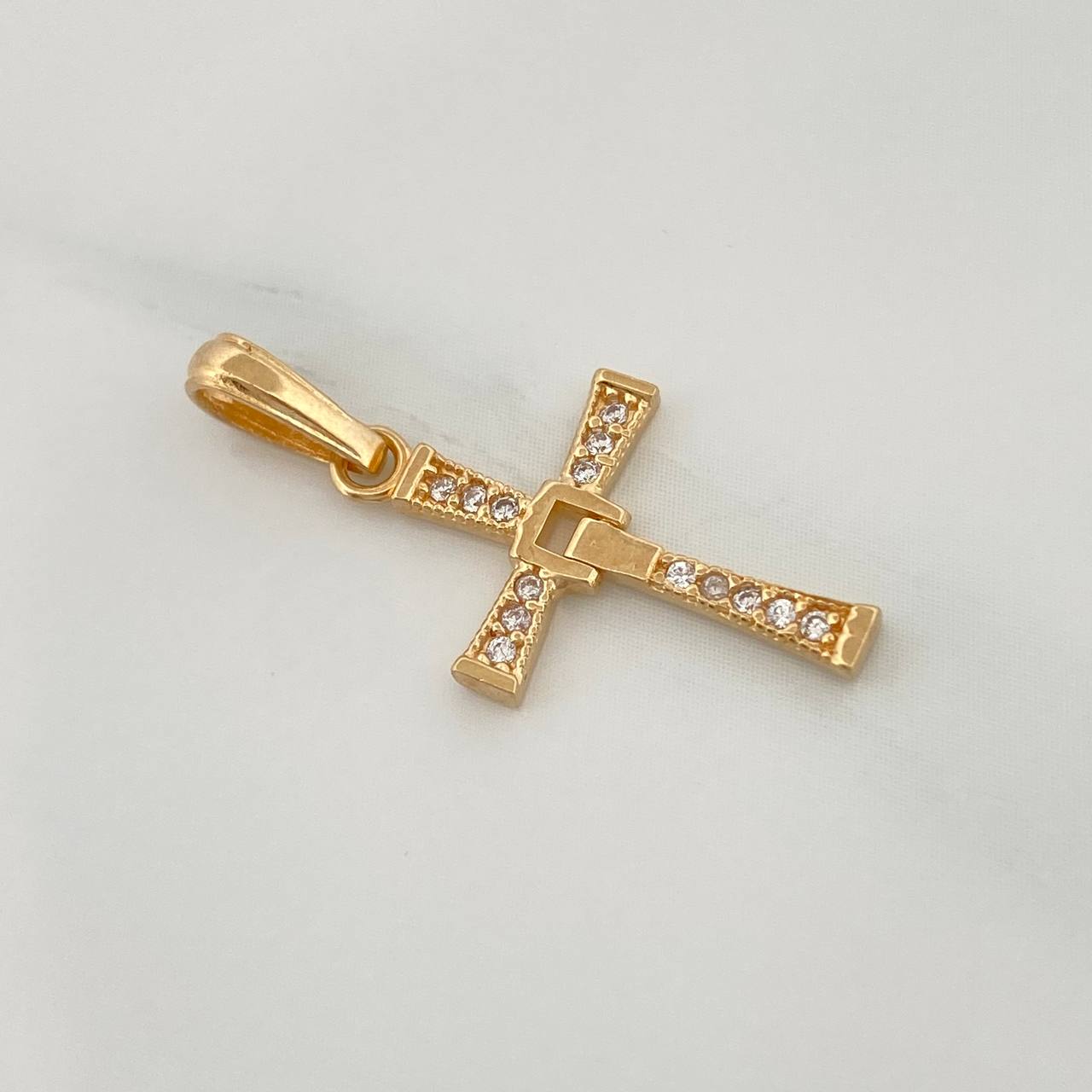 Dije Cruz Articulada 1gr / 1 in / Oro Amarillo 18K %
