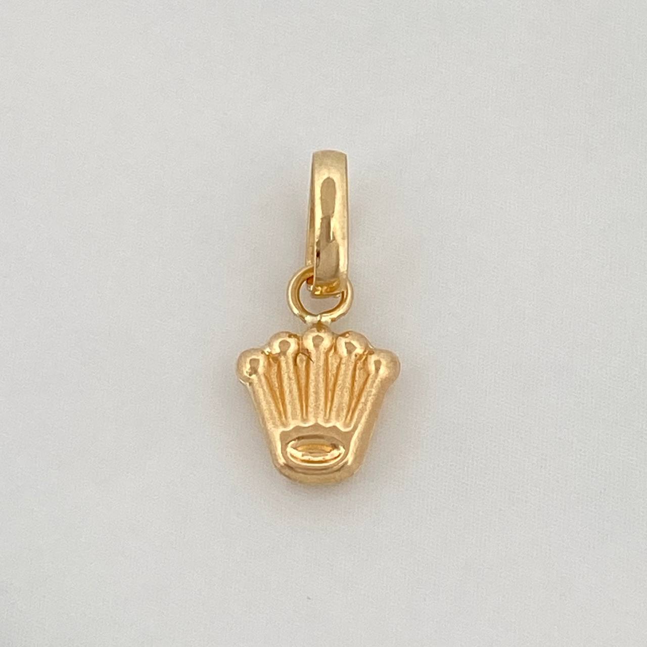 Dije Corona 0.3gr / 1/2 in / Oro Amarillo 18K %