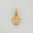 Dije Corona 0.3gr / 1/2 in / Oro Amarillo 18K %