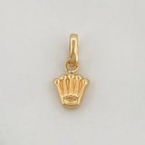 Dije Corona 0.3gr / 1/2 in / Oro Amarillo 18K %