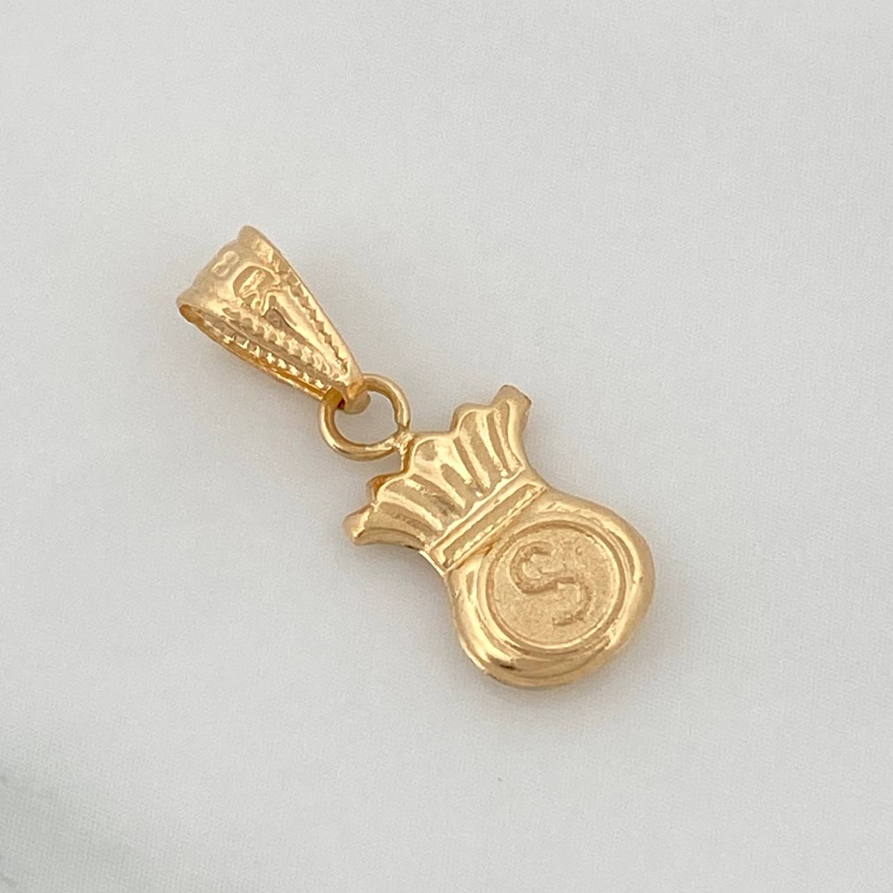 Dije Bolsa Dinero 0.55gr / 3/4 in / Oro Amarillo 18K %