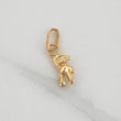 Bear with Raised Hand Pendant 0.2gr / 1/2 in / 18K Yellow Gold %