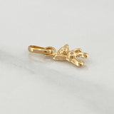 Bear with Raised Hand Pendant 0.2gr / 1/2 in / 18K Yellow Gold %