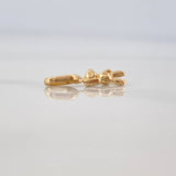 Bear with Raised Hand Pendant 0.2gr / 1/2 in / 18K Yellow Gold %
