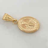 Miraculous Virgin Pendant 0.7gr / 3/4 in / 18K Yellow Gold %