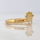 Anillo Corona 1.2gr / T6 / Oro Amarillo 18K $