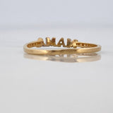 Anillo Mama 0.95gr / T6 3/4 / Dos Oros Amarillo Blanco 18K $