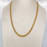Cadena Cubana Reticulada 11.85gr / 23 3/4 in / 3.8mm Oro Amarillo +3 18K %