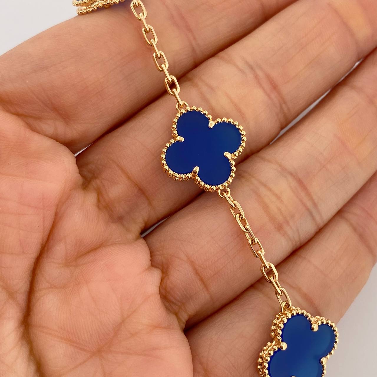 Pulso Trebol Cajon 9.55gr / 7 1/2 in / 1.6mm Oro Amarillo +4 18K %