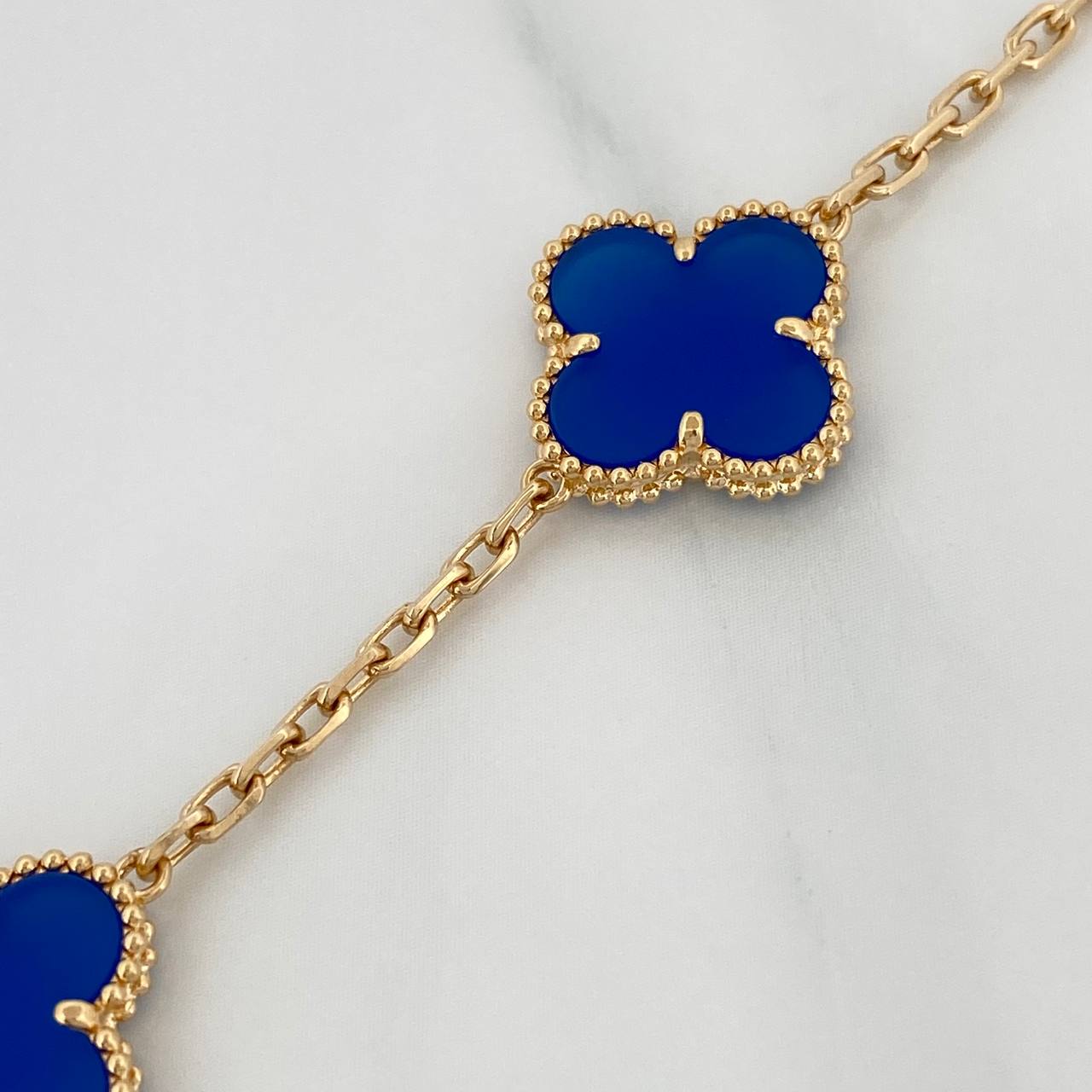 Pulso Trebol Cajon 9.55gr / 7 1/2 in / 1.6mm Oro Amarillo +4 18K %