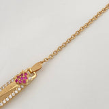 Bracelet Baby Plate Baby Classic Link Heart 3 g / 5 1/2 in / 0.75 mm Yellow Gold 18K