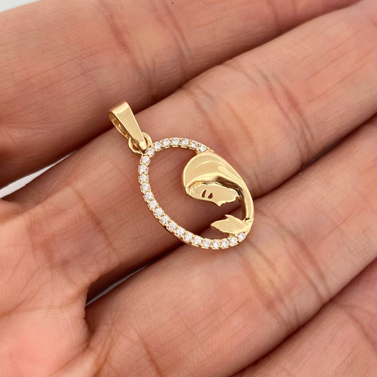 Dije Virgen Maria 1.05gr / 1 in / Oro Amarillo 18K %