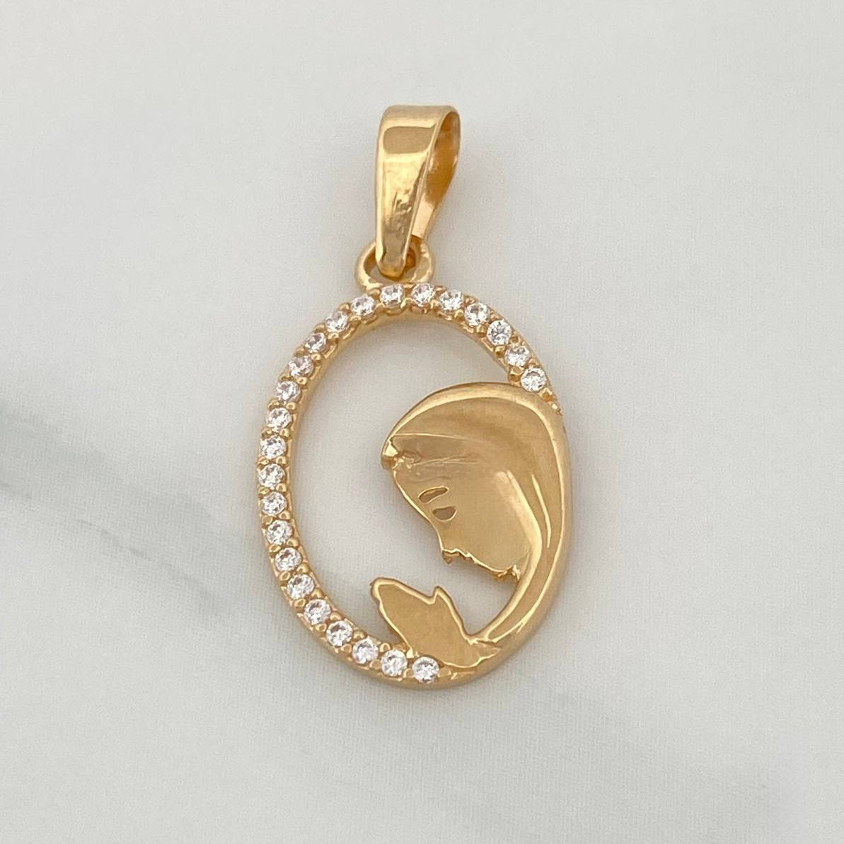 Dije Virgen Maria 1.05gr / 1 in / Oro Amarillo 18K %