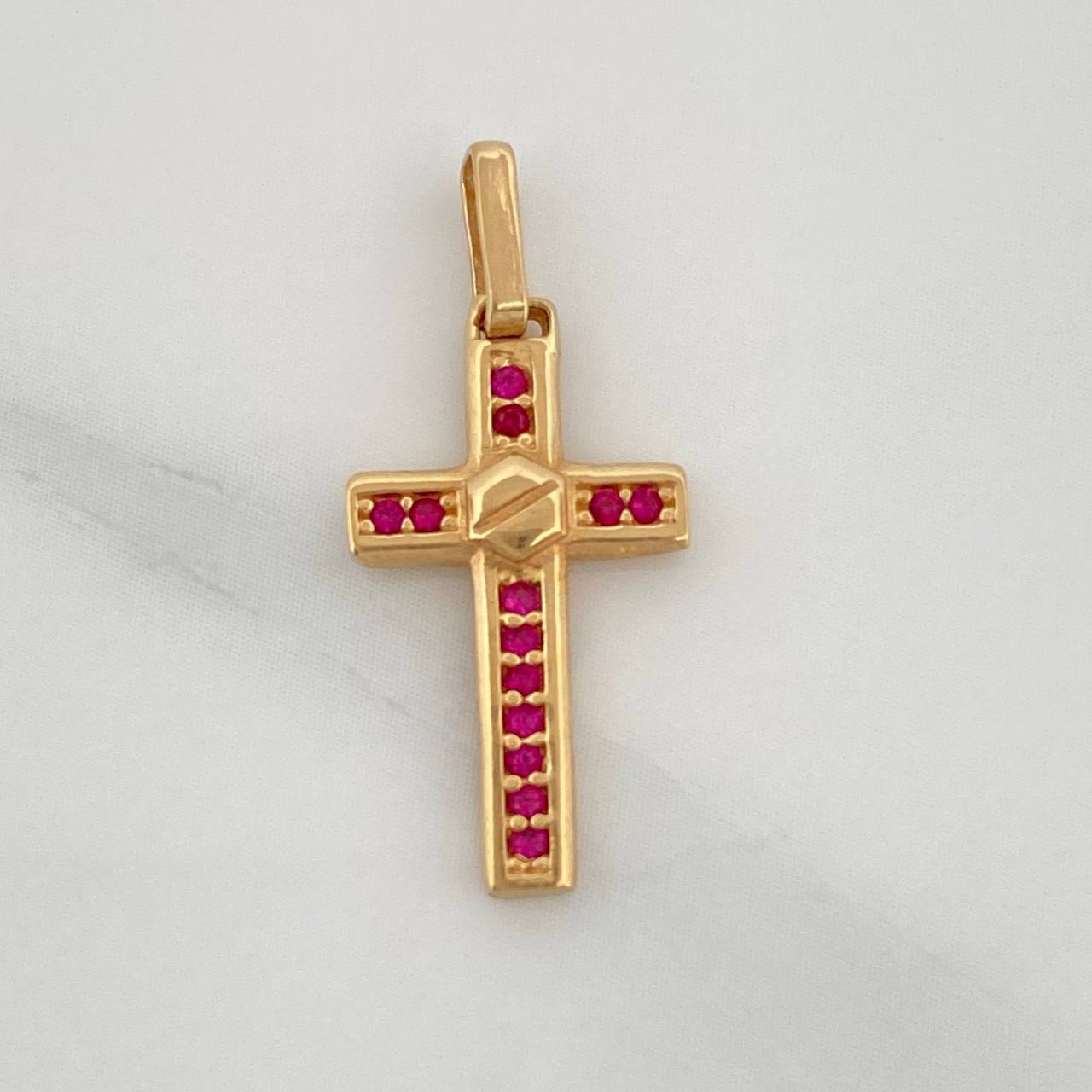 Dije Cruz 1.05gr / 3/4 in / Oro Amarillo 18K %