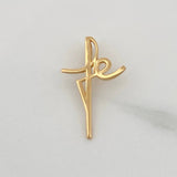 Dije Cruz Fe 0.9gr / 3/4 in / Oro Amarillo 18K %