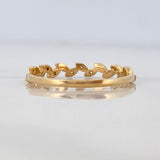Anillo Churumbela Hojas 1.25gr / T6 1/4 / Oro Amarillo 18K %