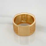 Ring Cross Our Father 8.85gr / T7 1/4 / Yellow Gold 18K $