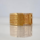 Ring Cross Our Father 8.85gr / T7 1/4 / Yellow Gold 18K $