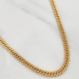 Cadena Cubana Reticulada 11.85gr / 23 3/4 in / 3.8mm Oro Amarillo +3 18K %